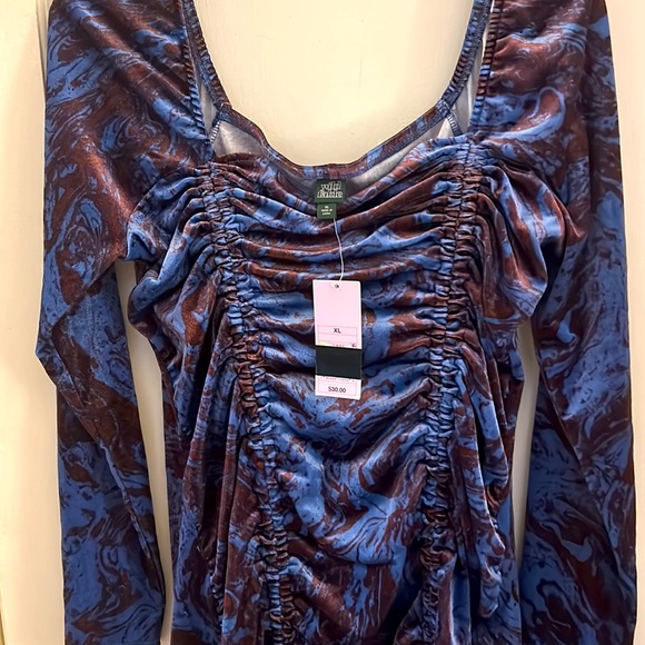 Wild FableVelvet Bodycon Dress - Picture 1 of 6